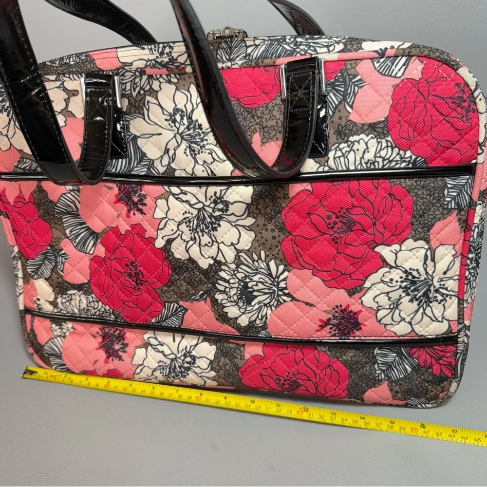 Vera Bradley Weekender Multicolored Floral Quilted Laptop Travel Bag